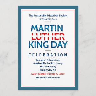 Martin Luther King Jr. Invitación