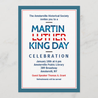 Martin Luther King Jr. Invitación