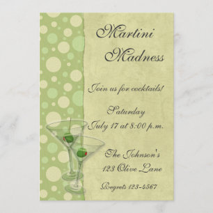 Martini Cocktail Party Invitación