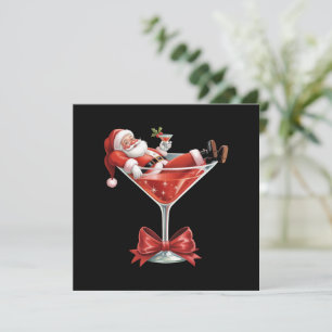 Martini de Navidad de Santa's Hot Mess Divertido S