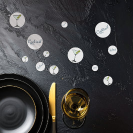Martini Glass Cocktail Fiesta Table Confetti