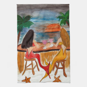 Martini Mermaids arte cocina y toallas de baño man