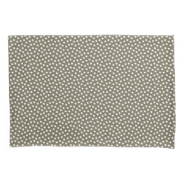 Martini Olive Green Watercolor Dots Pillow Funda