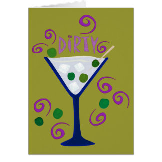 Martini oscuro y sucio