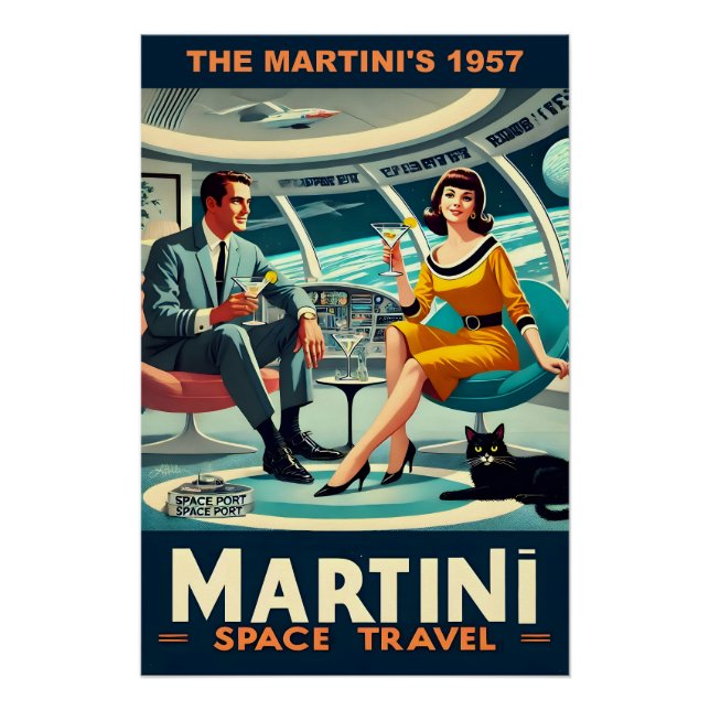 Martini Space Travel Posters The Martini's 1957 (Anverso)