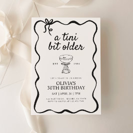 Martini Tema Invitación al cumpleaños, un poco más