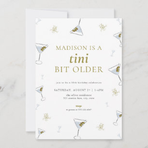 Martini Tini Tini bit Adulto mayor Invitación al c
