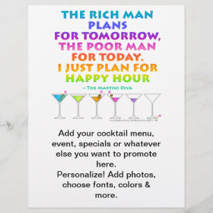 MARTINI ZEN - Plan para el folleto de Happy Hour