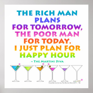 MARTINI ZEN - Plan para Pósters de Happy Hour, Imp