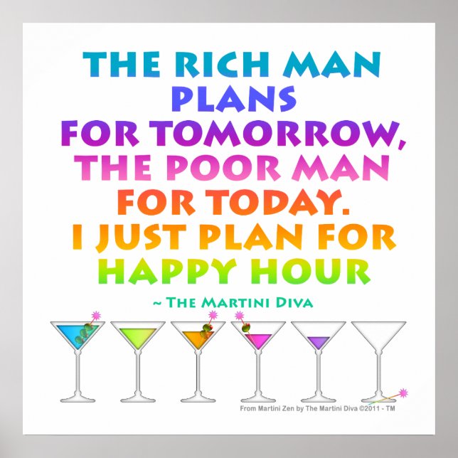 MARTINI ZEN - Plan para Pósters de Happy Hour, Imp (Frente)