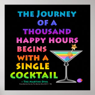 MARTINI ZEN - Pósters de Happy Hour Journey, Impr