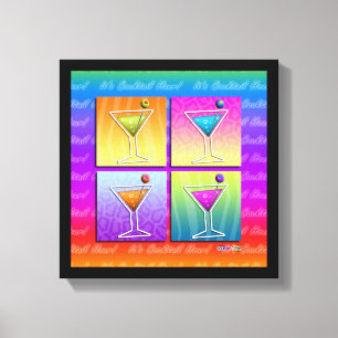 MARTINIS DE ARTE POP GALERÍA Lienzo Envueltos
