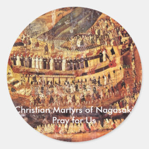 Mártires cristianos de Nagasaki Pequeños Pegatinas