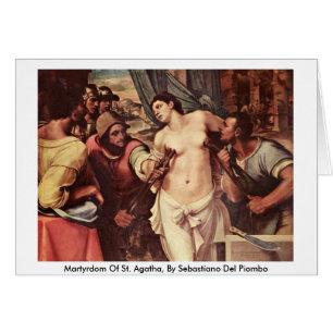 Martirio de St. Agatha, por Sebastiano del Piombo