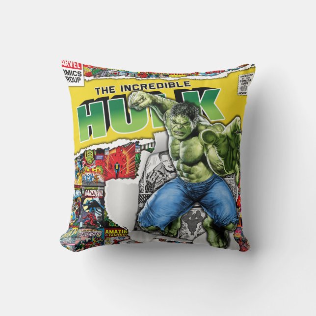 marvel comics hulk Almohada para lanzar (Anverso)
