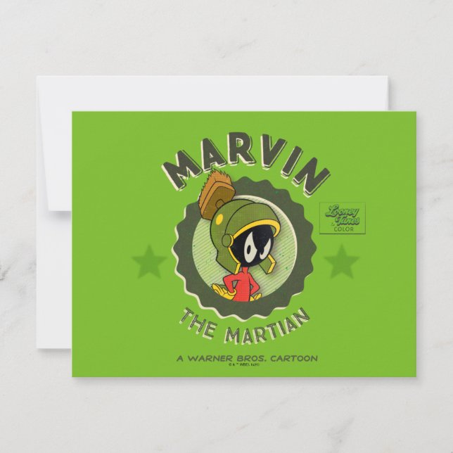 MARVIN LA tarjeta de vestíbulo retro MARTIAN™ (Anverso)