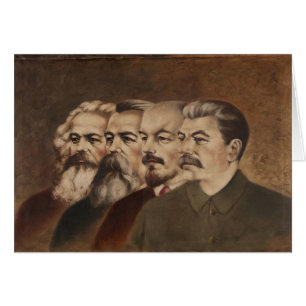 Marx, Engels, Lenin, y Stalin
