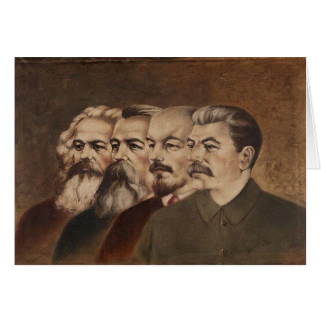 Marx, Engels, Lenin, y Stalin (Anverso (Horizontal))