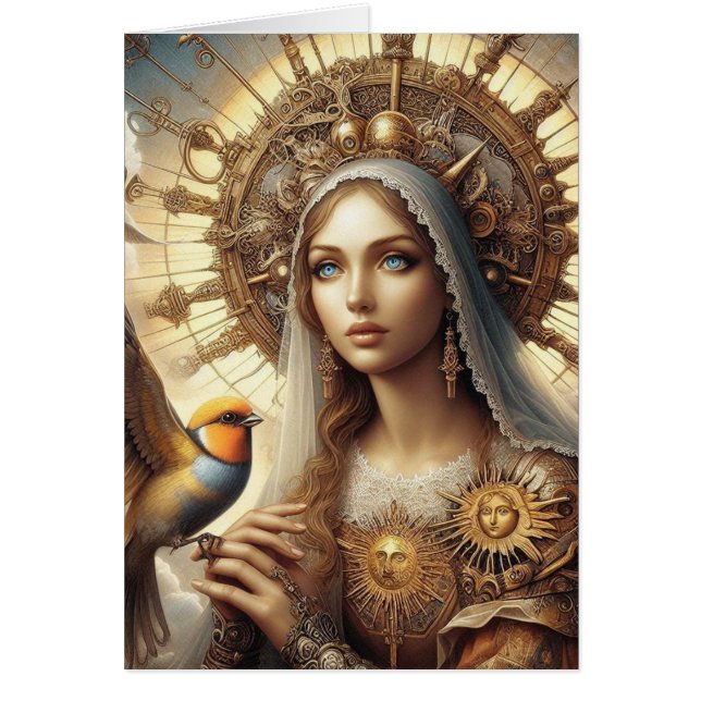 Mary al vapor y un pájaro (Frente)