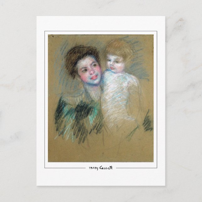Mary Cassatt #2004 - postal Bella Artes (Anverso)