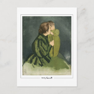 Mary Cassatt #329 - Tarjeta postal de arte fino