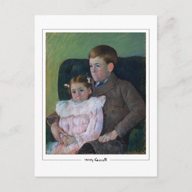 Mary Cassatt #398 - postal Bella Artes (Anverso)