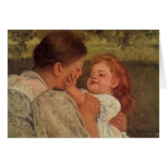 Mary Cassatt: Caricia maternal (Anverso (Horizontal))