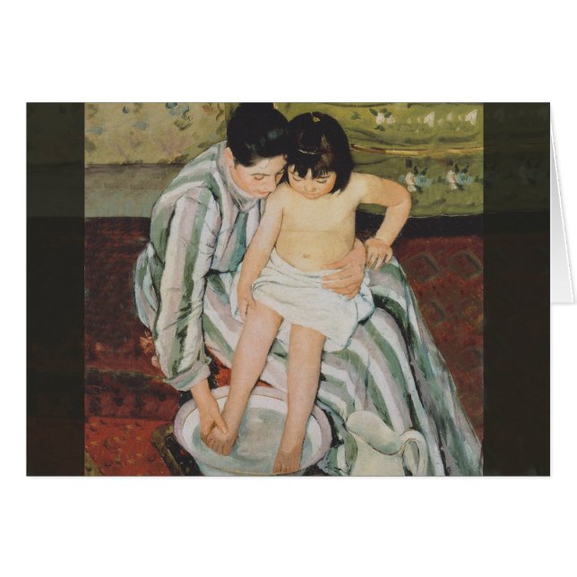 Mary Cassatt Child's Bath Painting (Anverso (Horizontal))
