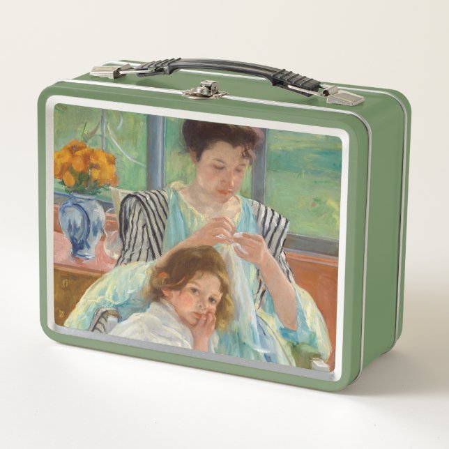 Mary Cassatt - Joven Madre Cosiedo (Anverso)