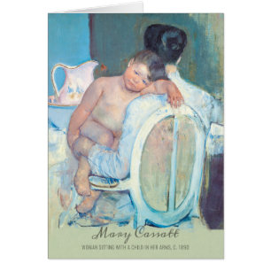 Mary Cassatt Mujer sentada con una tarjeta de arma