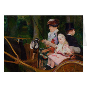 Mary Cassatt - Una mujer y un Chica que conducen