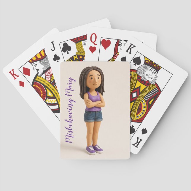 Mary Malcomportada Cartas de Juego (Reverso)