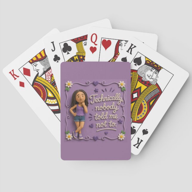 Mary Malcomportada Cartas de Juego (Reverso)