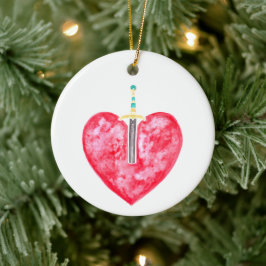 Mary/Pierced Heart - Ornamento jesse Tree Keepsake