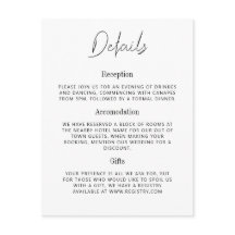 Mary - Tarjeta de Boda de detalles Minimalistas