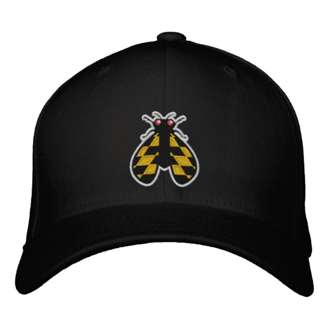 Maryland Brood X Cicada Gorra Negro  (Anverso)