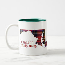 Maryland - casero para la taza del navidad