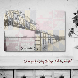 Maryland Chesapeake Bay Bridge arte mural Metaliza