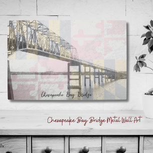 Maryland Chesapeake Bay Bridge arte mural Metaliza