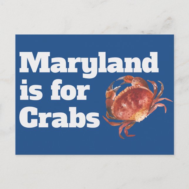 Maryland es para Crabs Postales (Anverso)