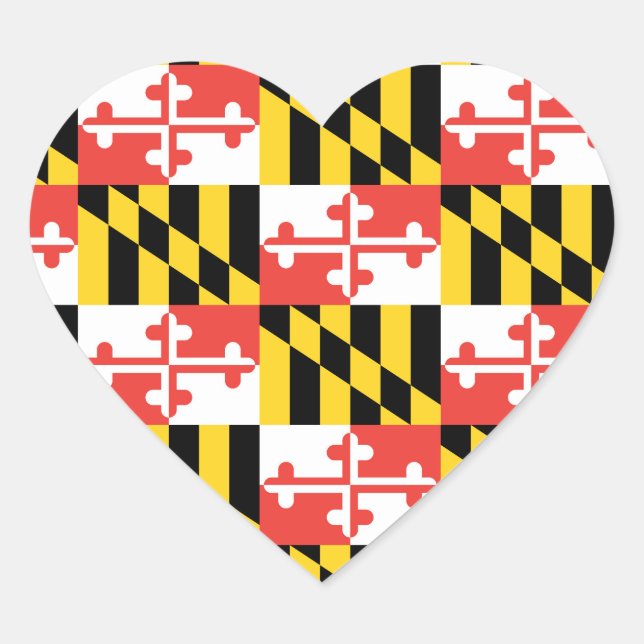 Maryland Flag Pegatinas (Anverso)