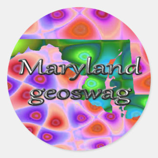 Maryland Geocaching Suministros Pegatinas Geoswag