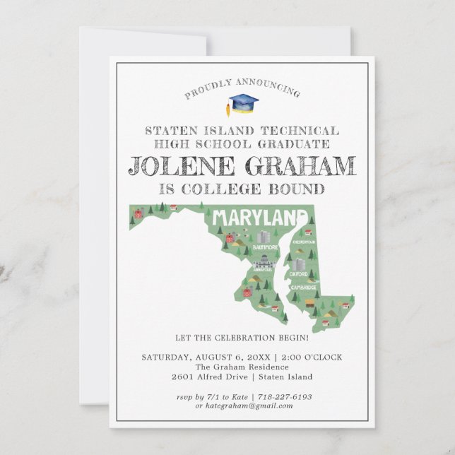 Maryland | Partido de Graduación Vinculado a la Un (Anverso)