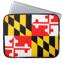 Maryland State Flag Laptop Funda