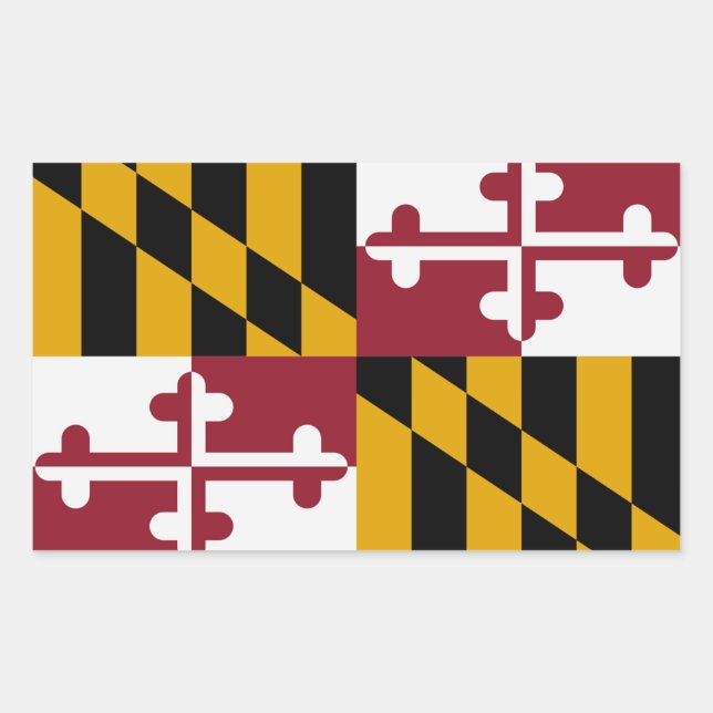Maryland State Flag Pegatina (Anverso)