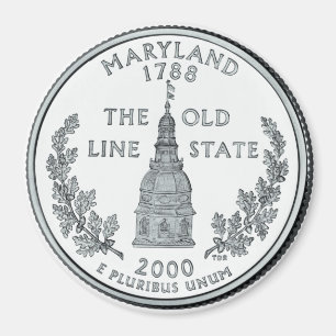 Maryland State Quarter imán 2000