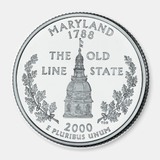 Maryland State Quarter imán 2000