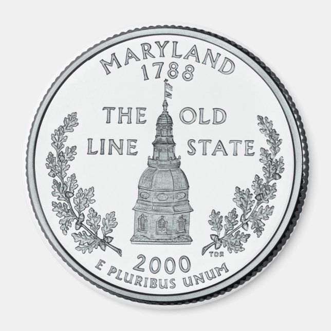 Maryland State Quarter imán 2000 (Frente)