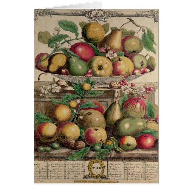 Marzo, a partir de 'doce meses de las frutas (Frente)