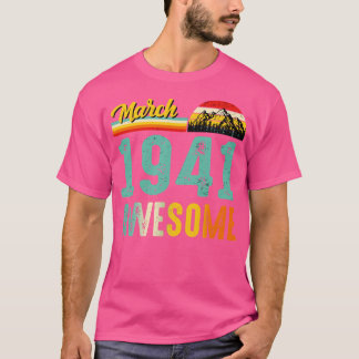 Marzo de 1941 Vintage de camiseta de regalo de cum
